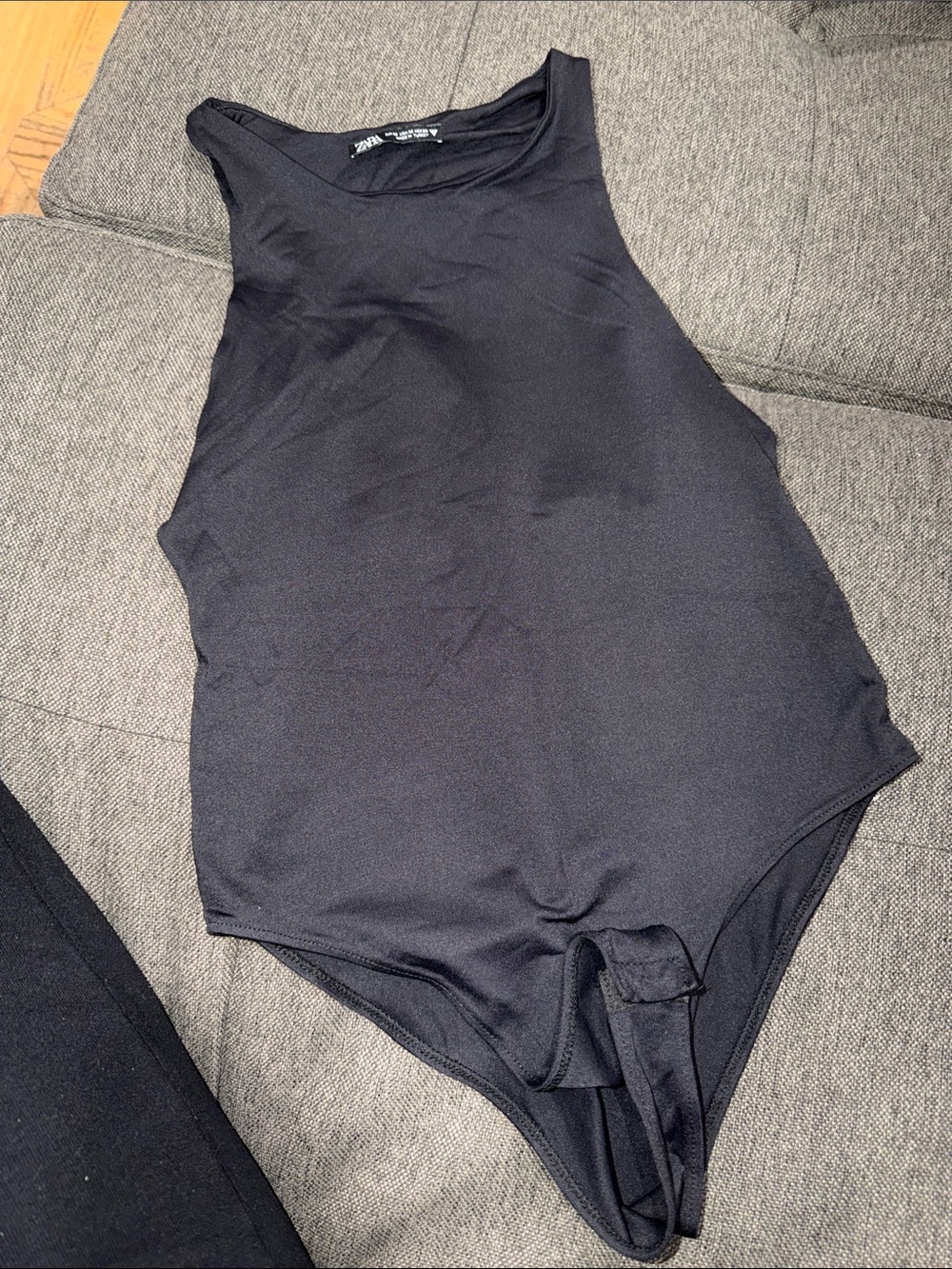 Zara Black One-Piece Bodysuit